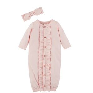 BRAND NEW! Mud Pie Pink Romper Set with Headband